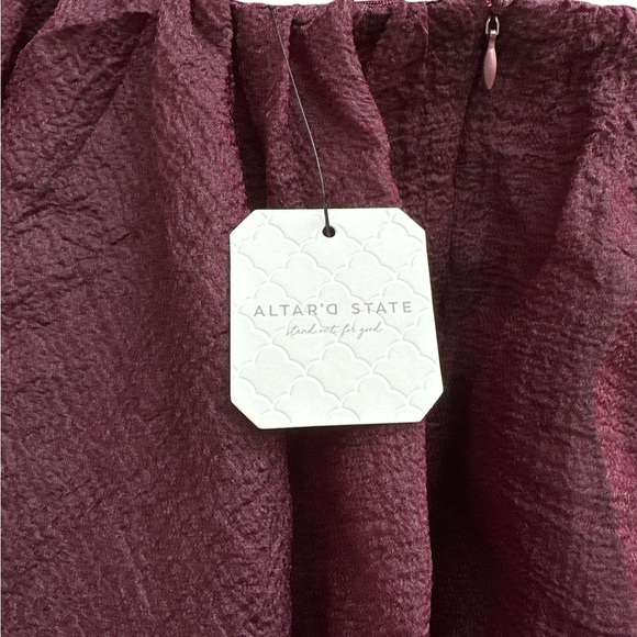 NWT Altar’d State Sadie Winetasting Mini Ruffle Dress - Picture 5 of 11